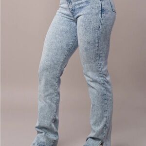 FITJEANS Light Blue Straight Leg Women's Jeans
